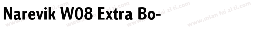 Narevik W08 Extra Bo字体转换